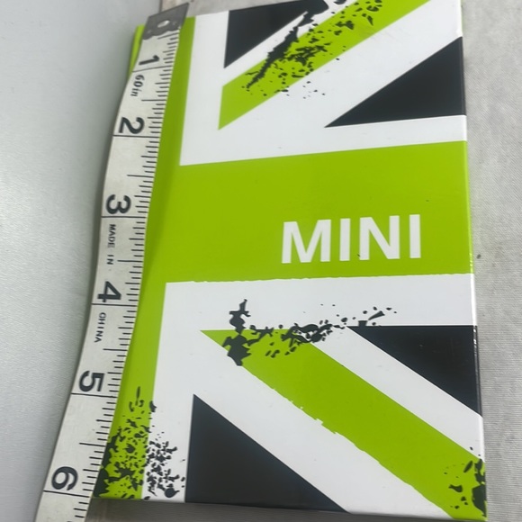 MINI Cooper lime green white and black mini graphing paper notebook - Picture 7 of 8